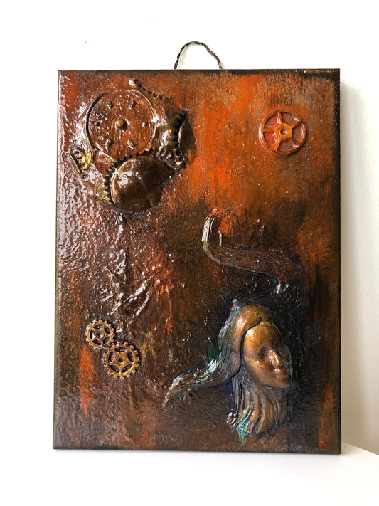 Goddess of Rust II Wall Sculpture