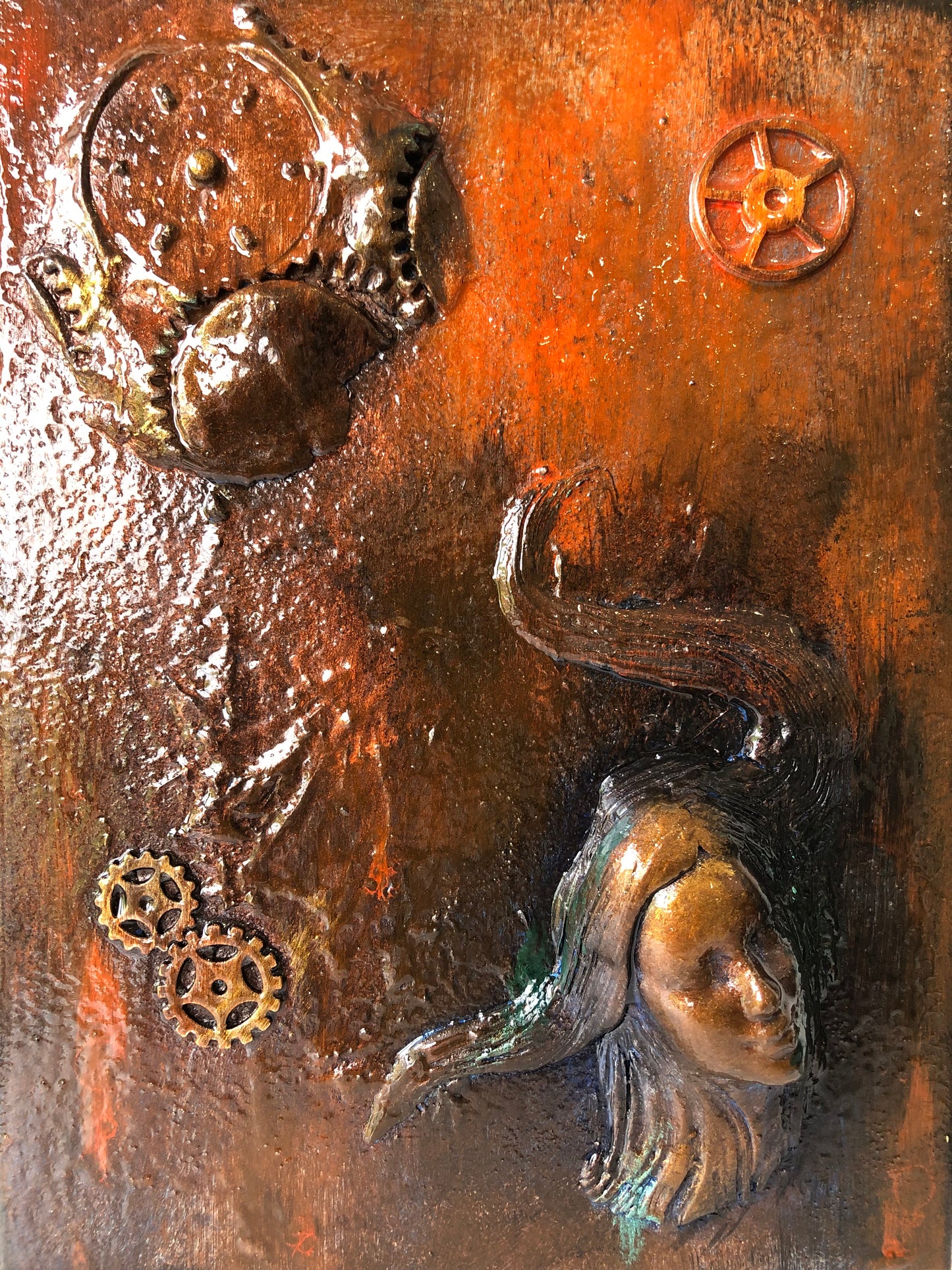 Goddess of Rust II Wall Sculpture