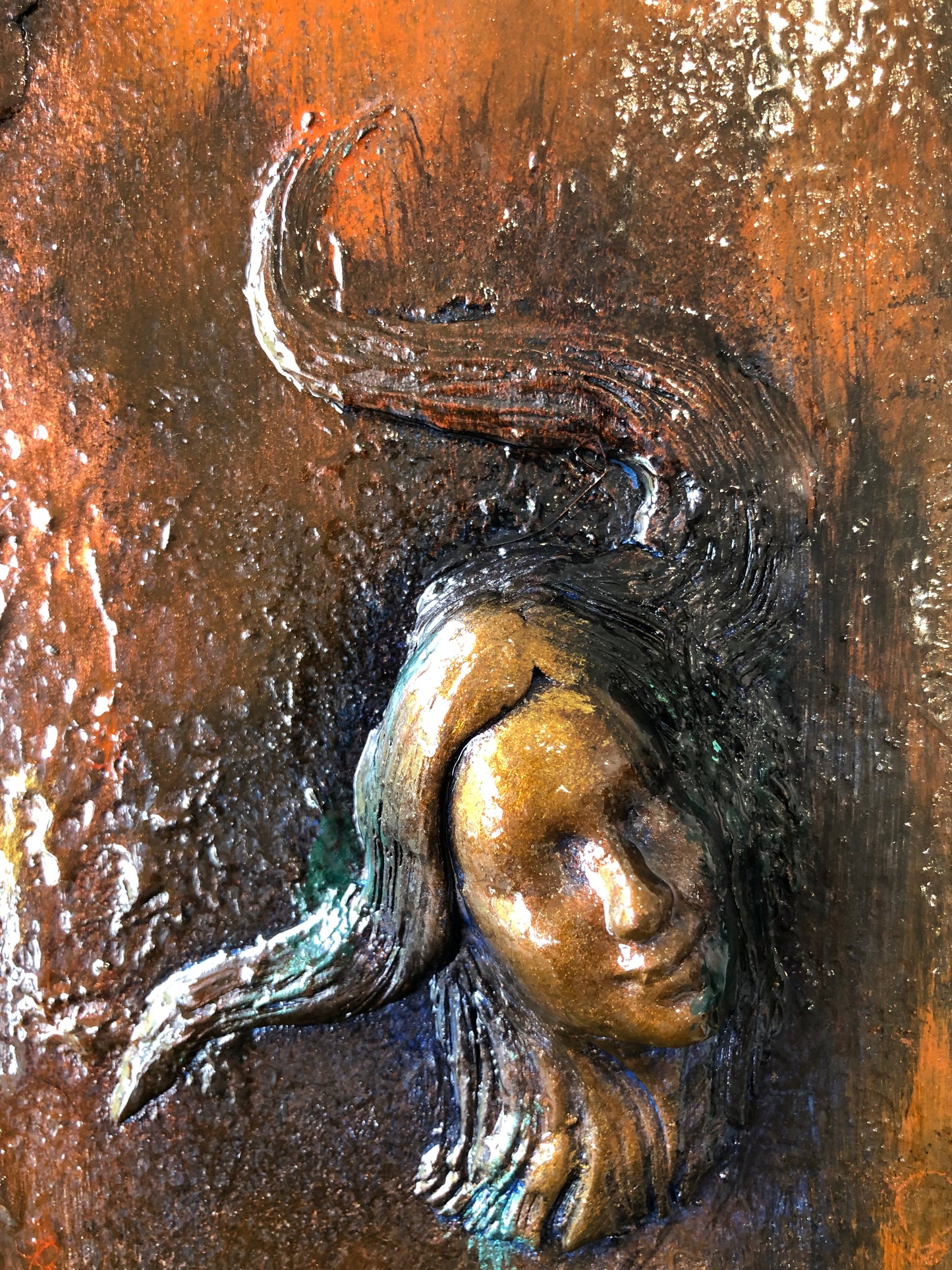 Goddess of Rust II Wall Sculpture