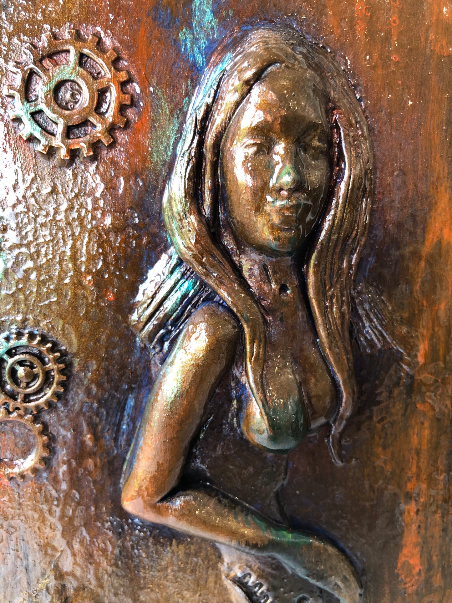 Goddess of Rust I Wall Sculpture