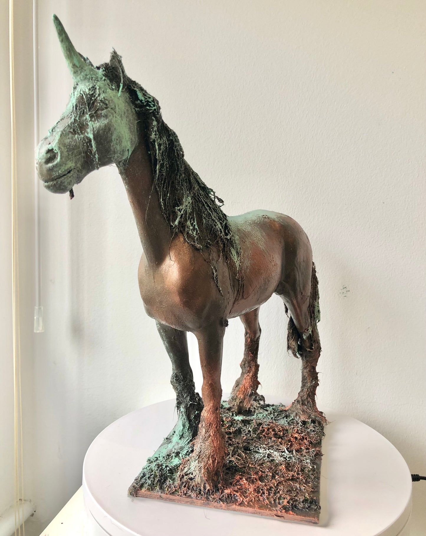 Unicorn Patronus - Copper and Bronze Effect Sculpture