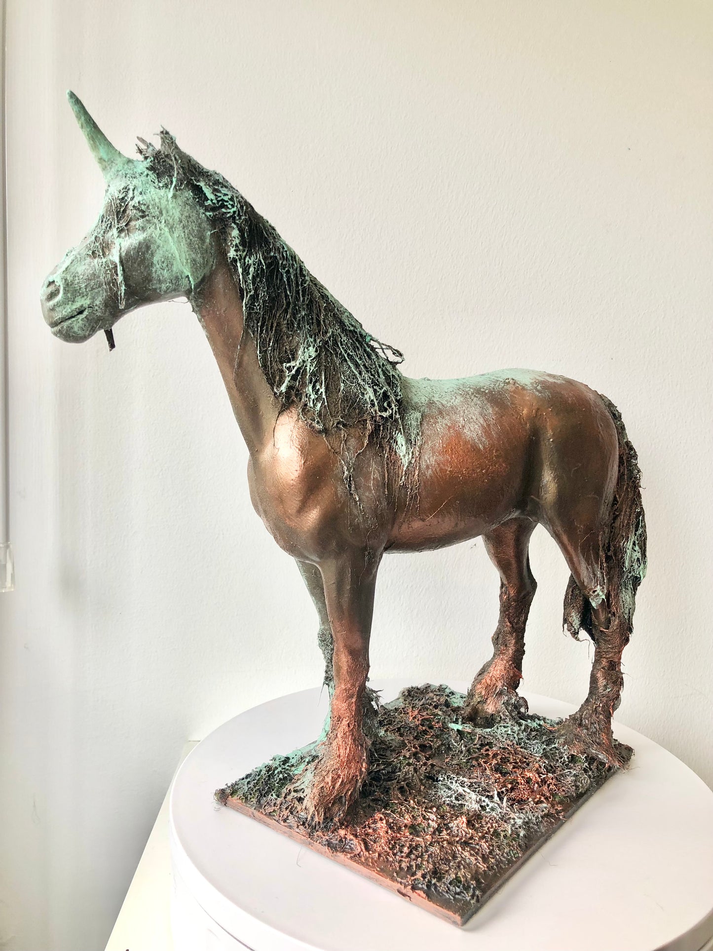 Unicorn Patronus - Copper and Bronze Effect Sculpture