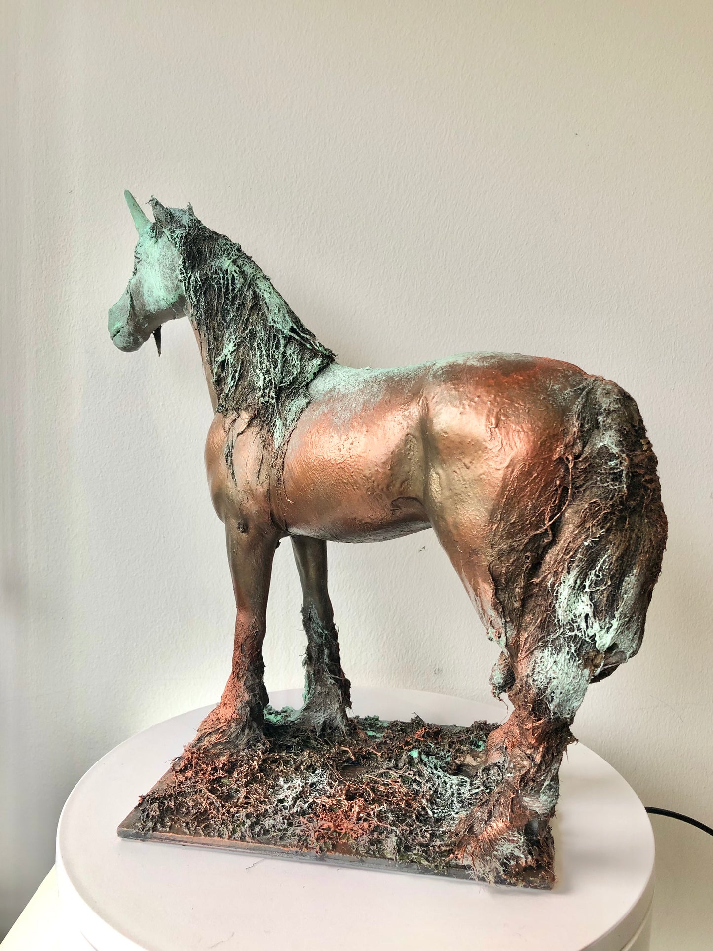 Unicorn Patronus - Copper and Bronze Effect Sculpture