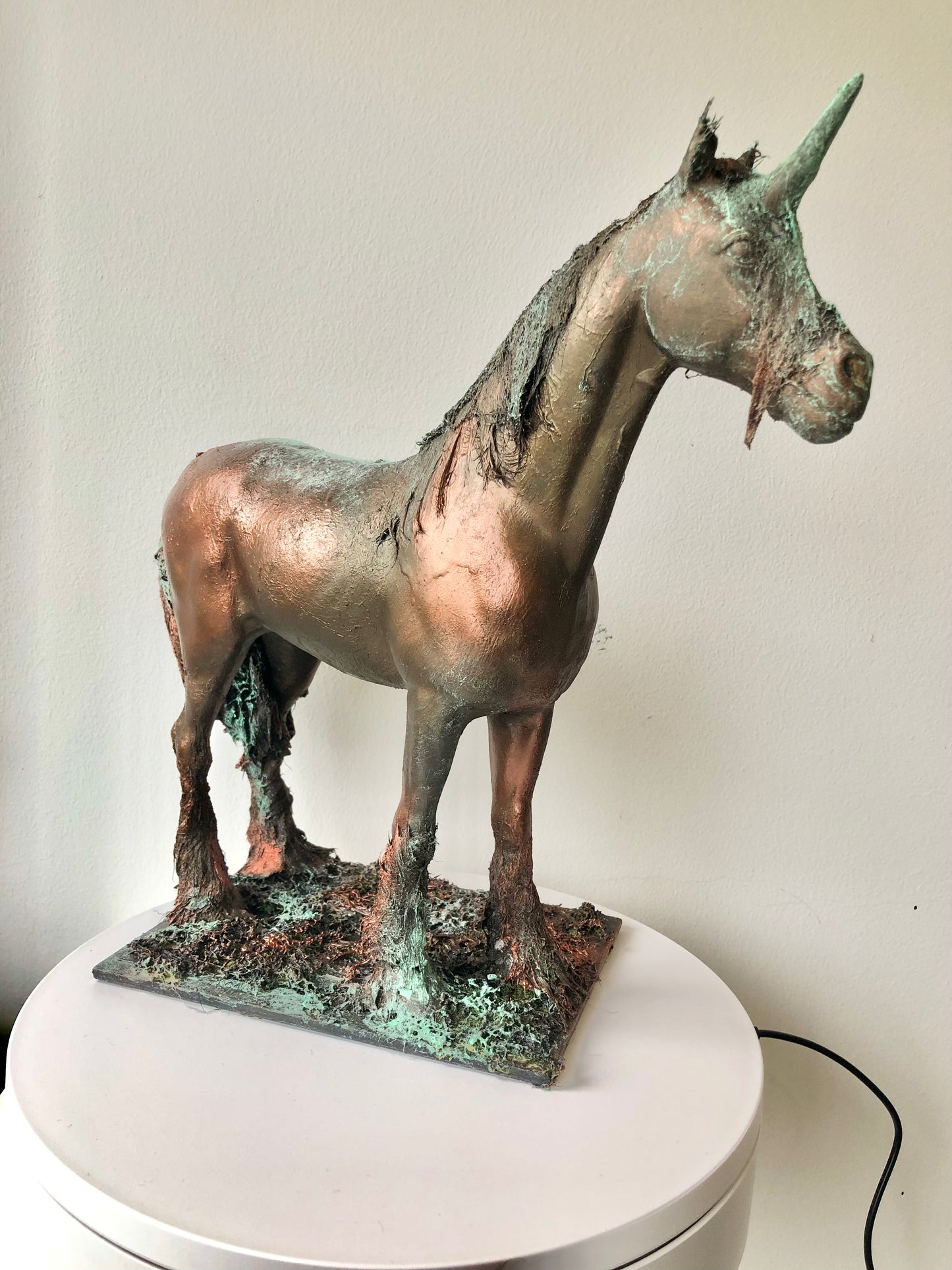 Unicorn Patronus - Copper and Bronze Effect Sculpture