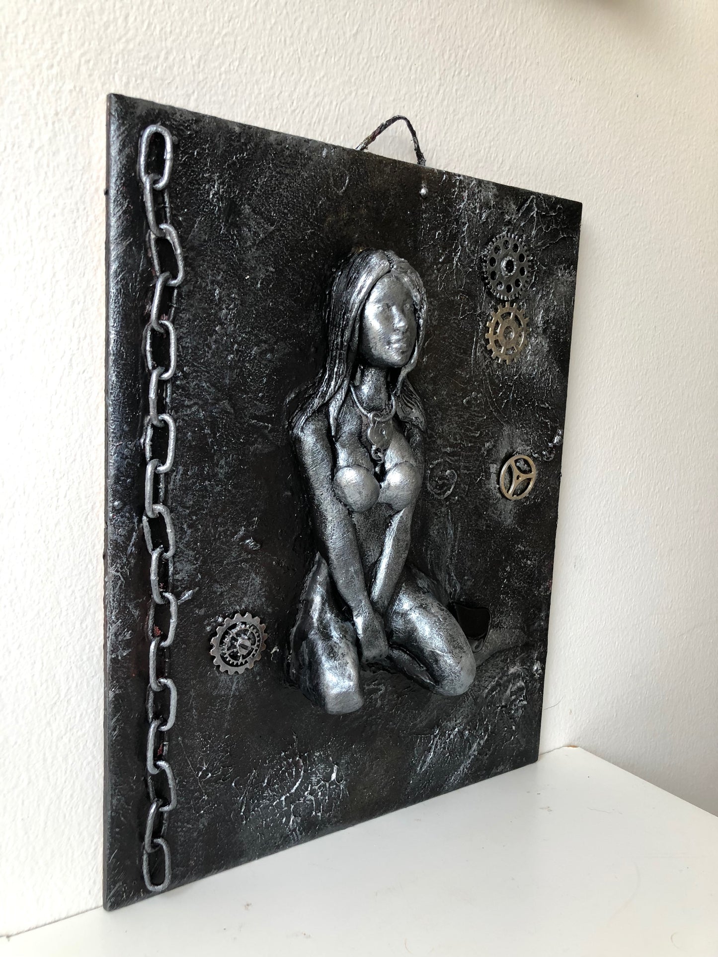 Obsidian Wall Sculpture