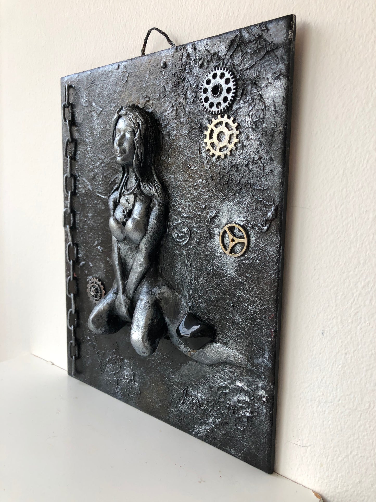 Obsidian Wall Sculpture