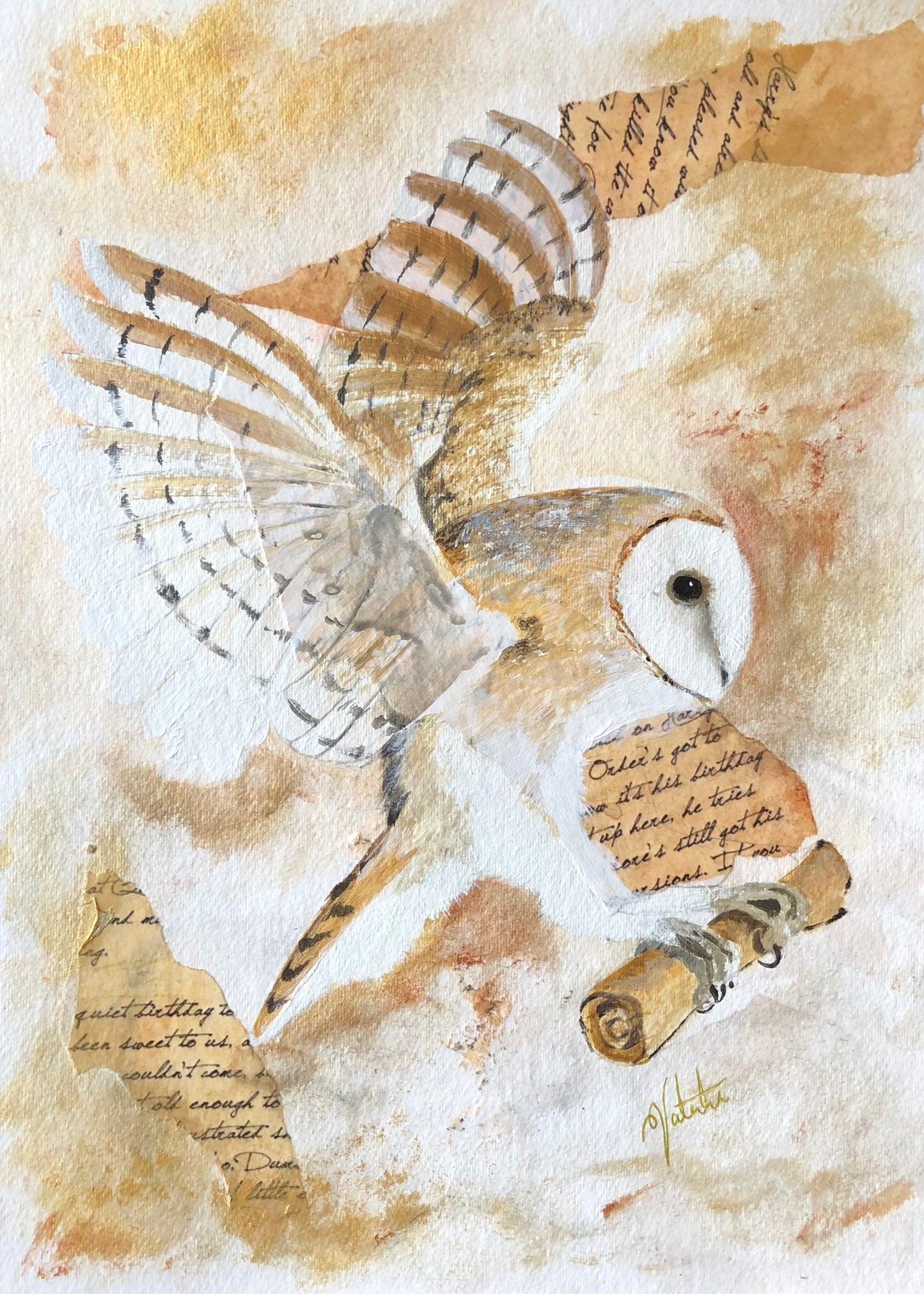 Barn Owl Wall Art - The Silent Messenger