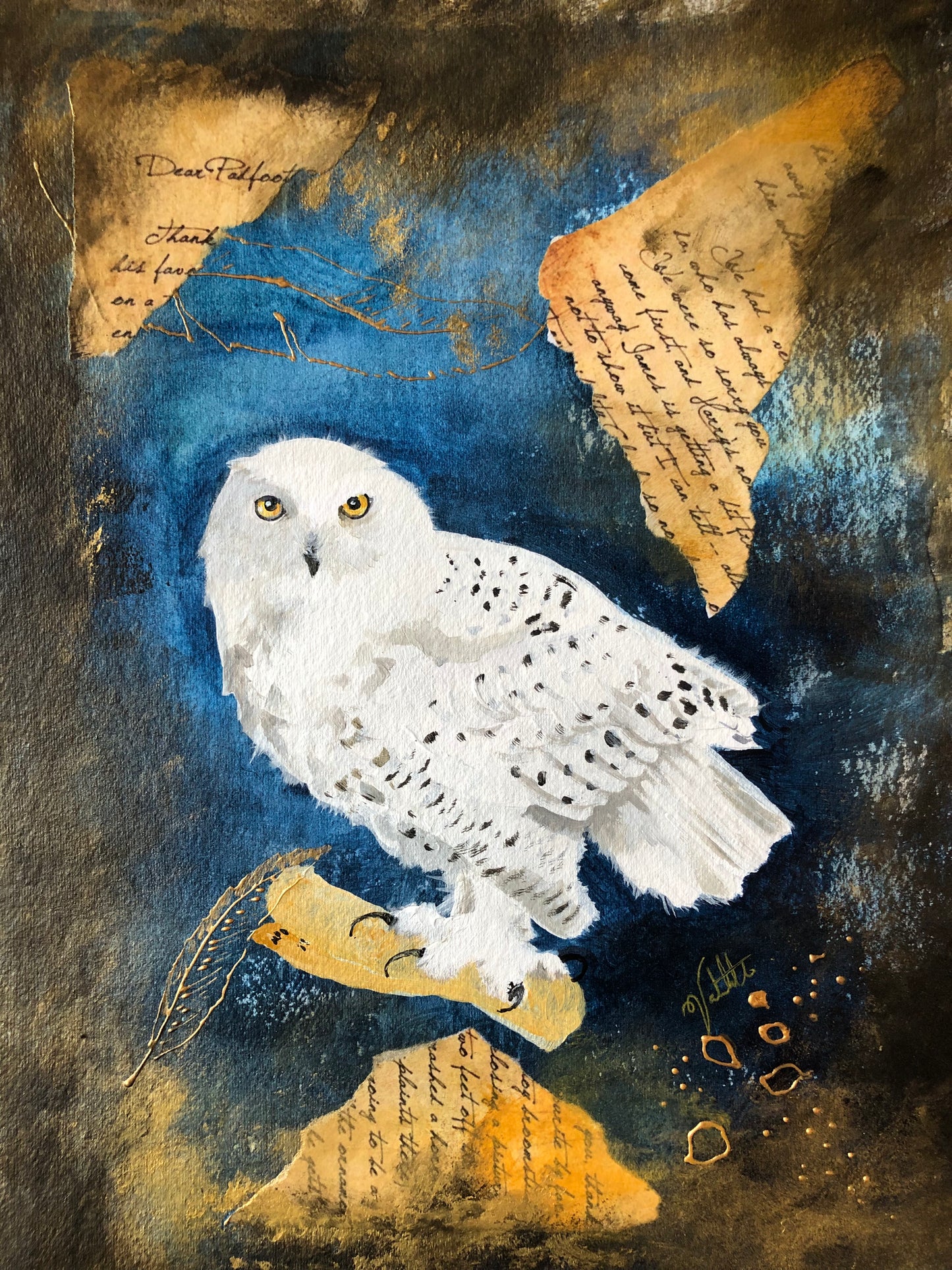 Snowy Owl Wall Art - Hedwig's Message