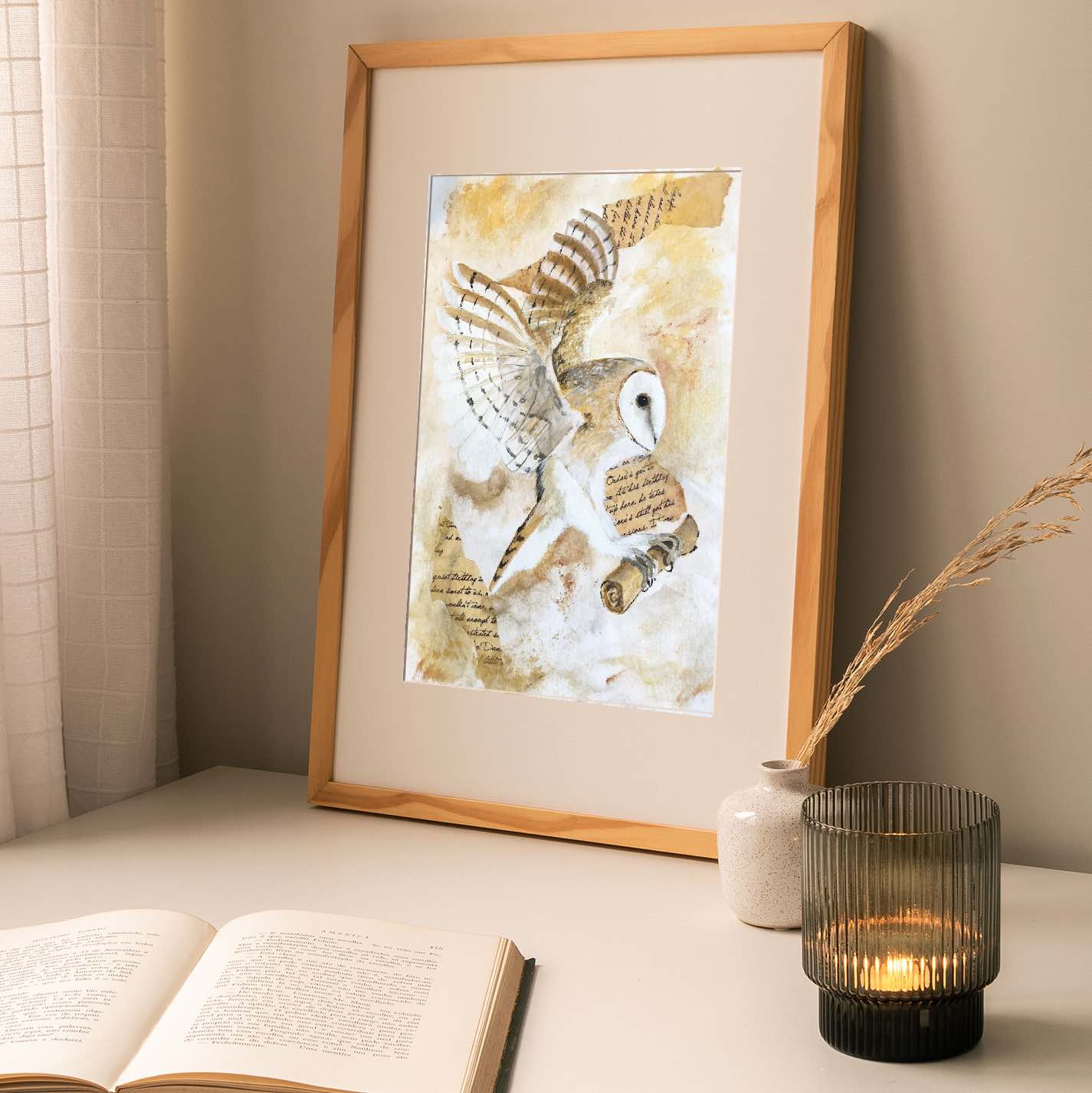 Barn Owl Wall Art - The Silent Messenger