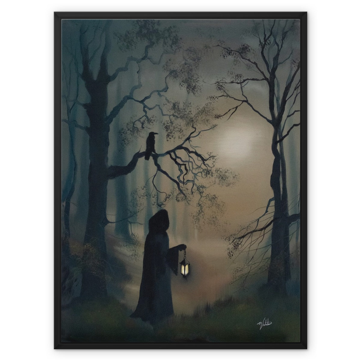 Raven Guide - Open Edition Framed Canvas