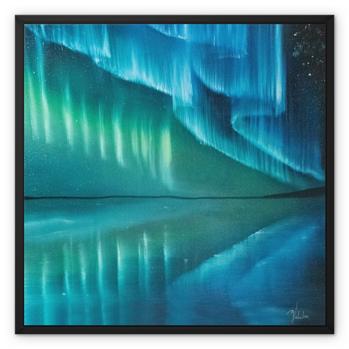 Aurora Borealis - Enchanted Open Edition Framed Canvas Prints