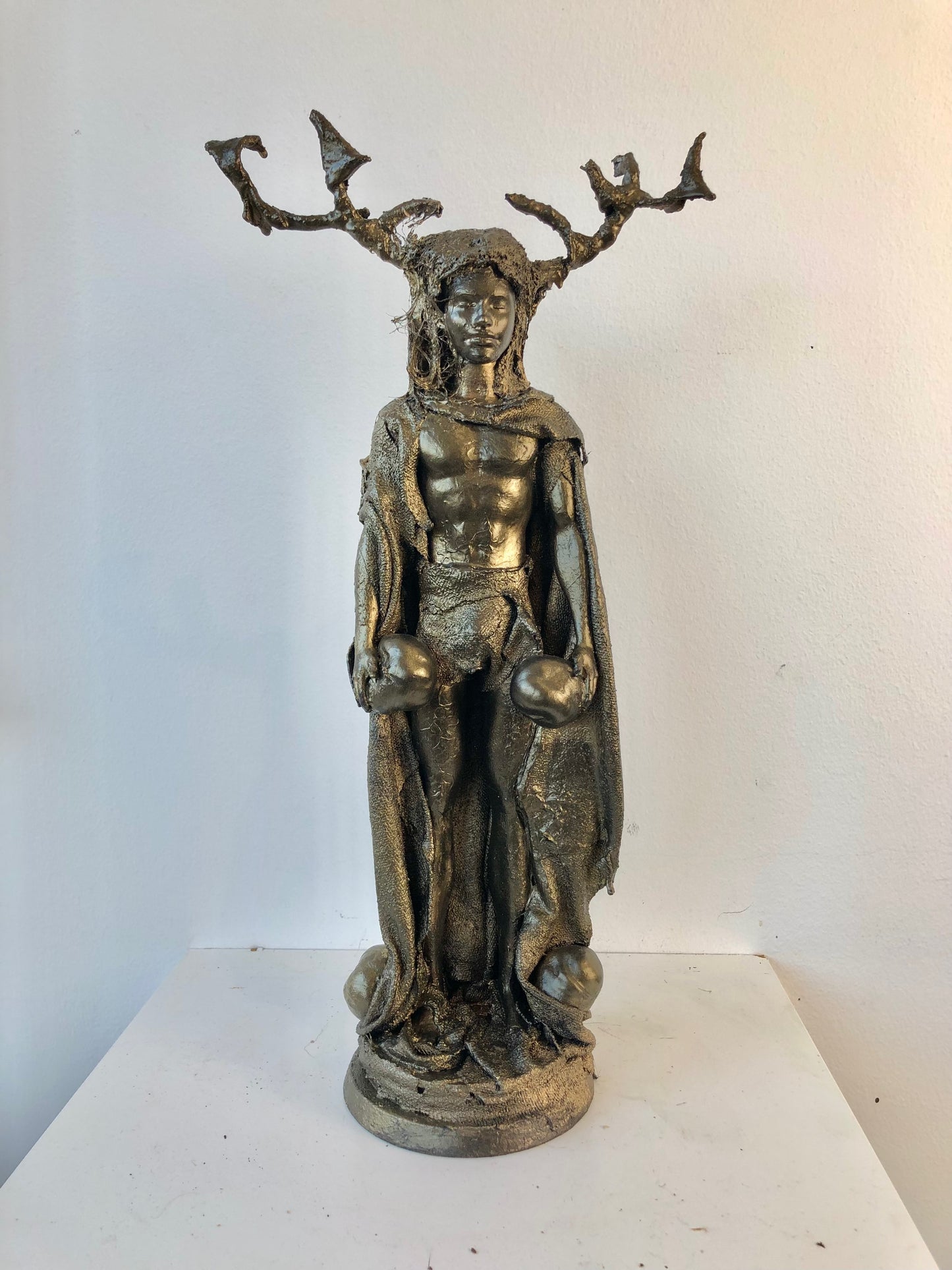 Autumn Pagan Cernunnos - Medieval Pagan Sculpture