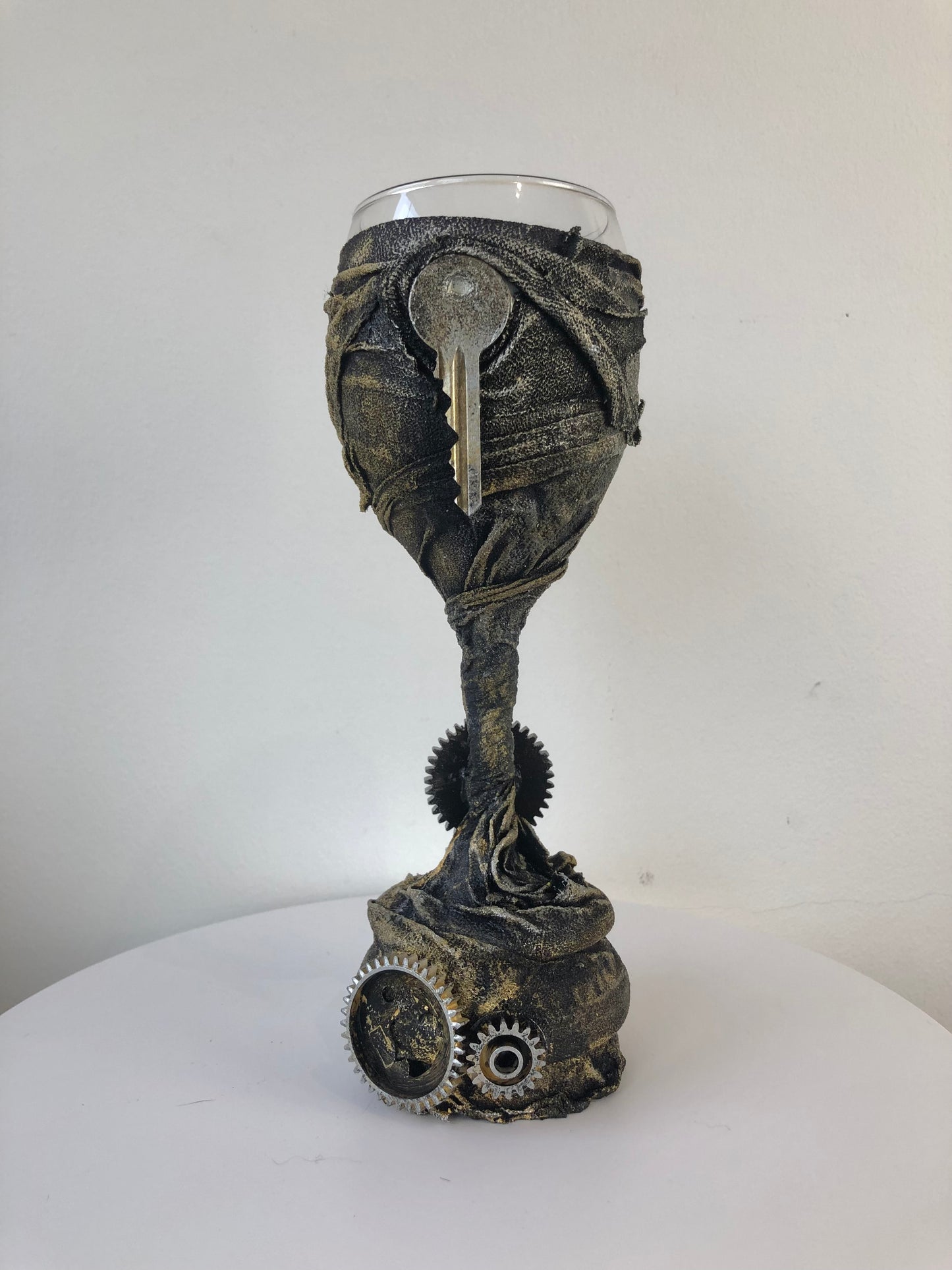 Steampunk Gothic Chalice - Medieval Pagan Sculpture