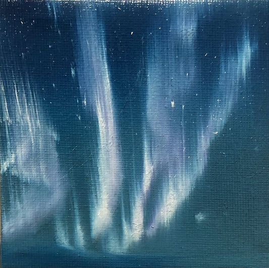 Aurora II - Mini Painting on Easel Stand