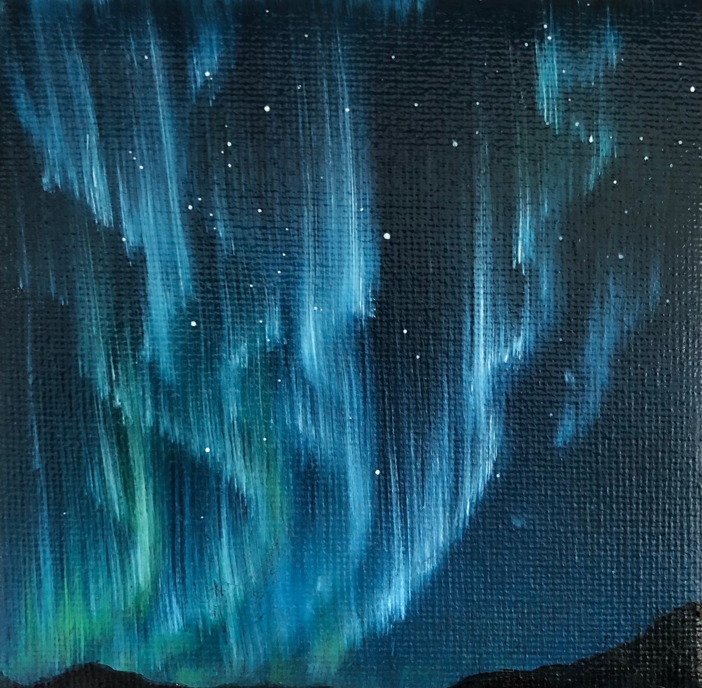 Aurora V - Mini Painting on Easel Stand