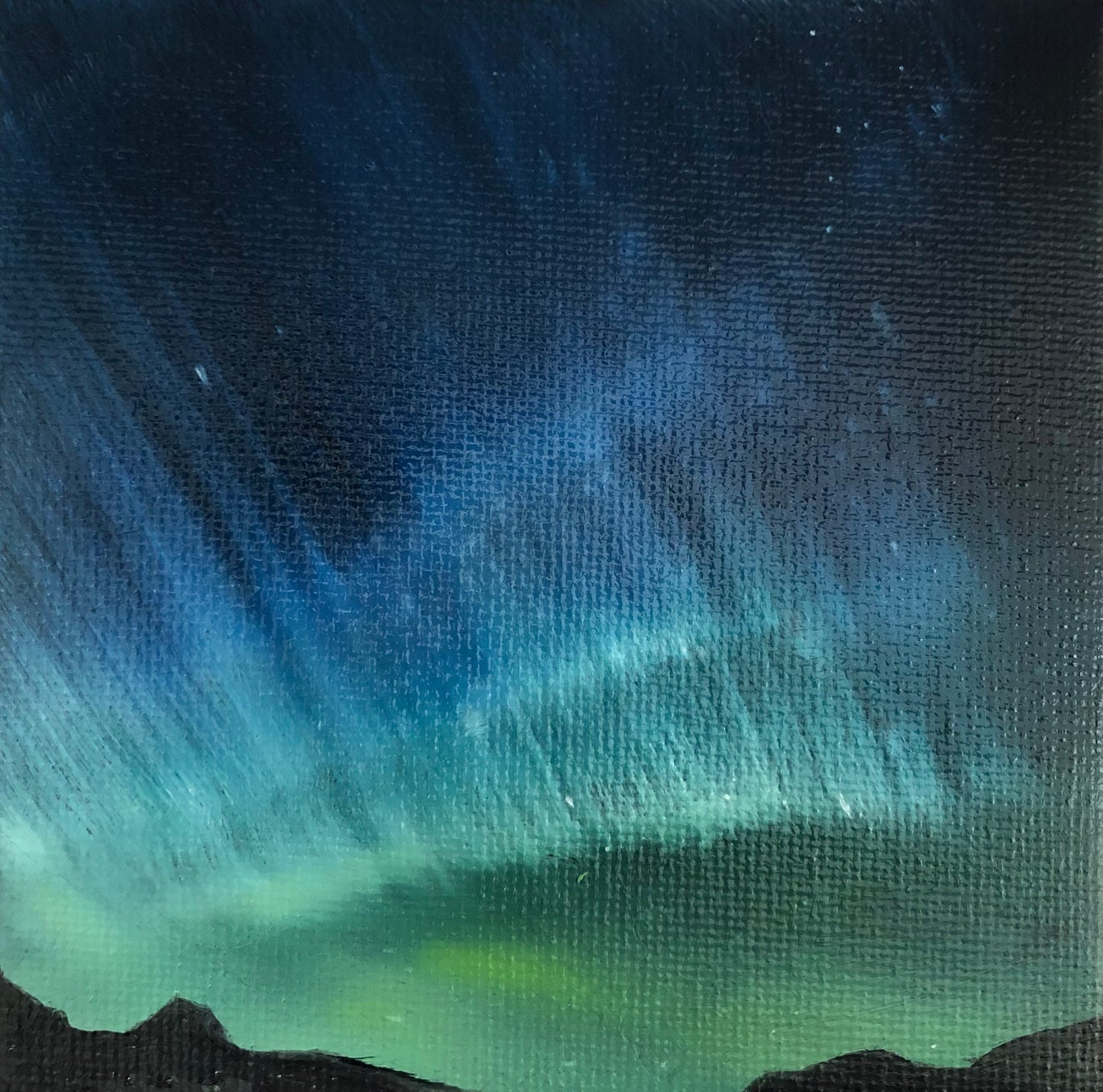 Aurora IV - Mini Painting on Easel Stand