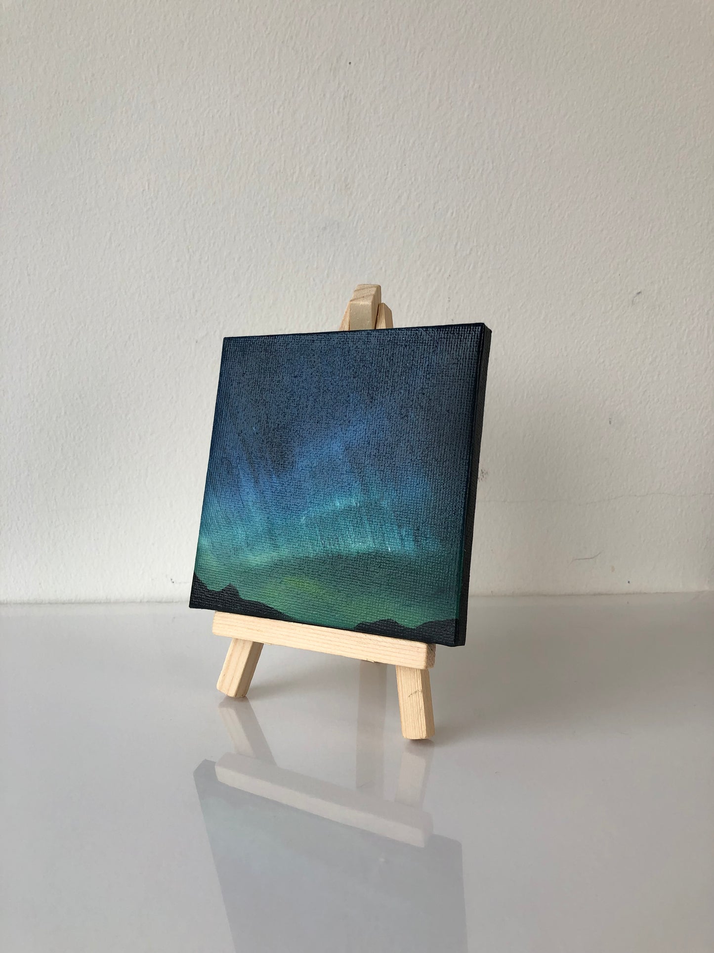 Aurora IV - Mini Painting on Easel Stand