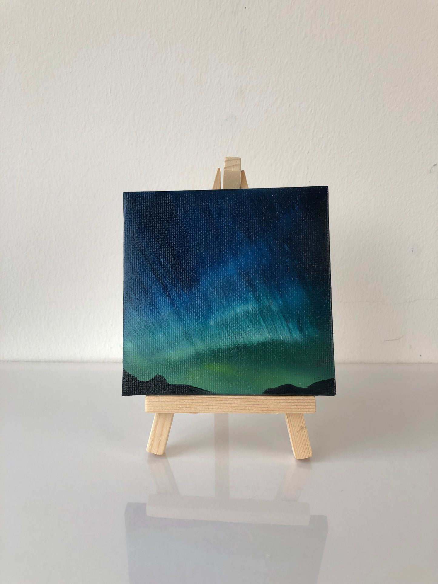 Aurora IV - Mini Painting on Easel Stand