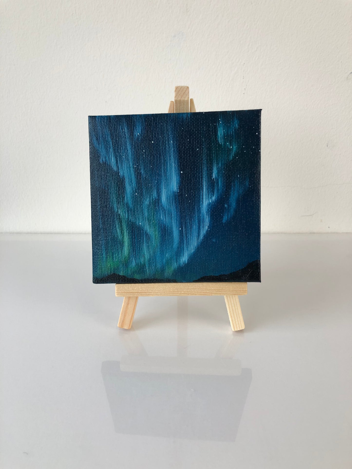 Aurora V - Mini Painting on Easel Stand