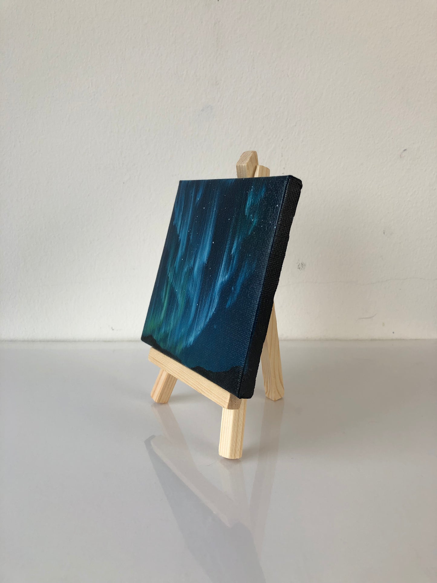 Aurora V - Mini Painting on Easel Stand