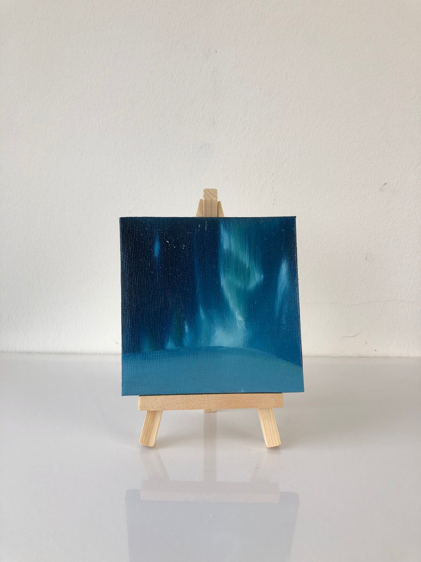 Aurora I - Mini Painting on Easel Stand