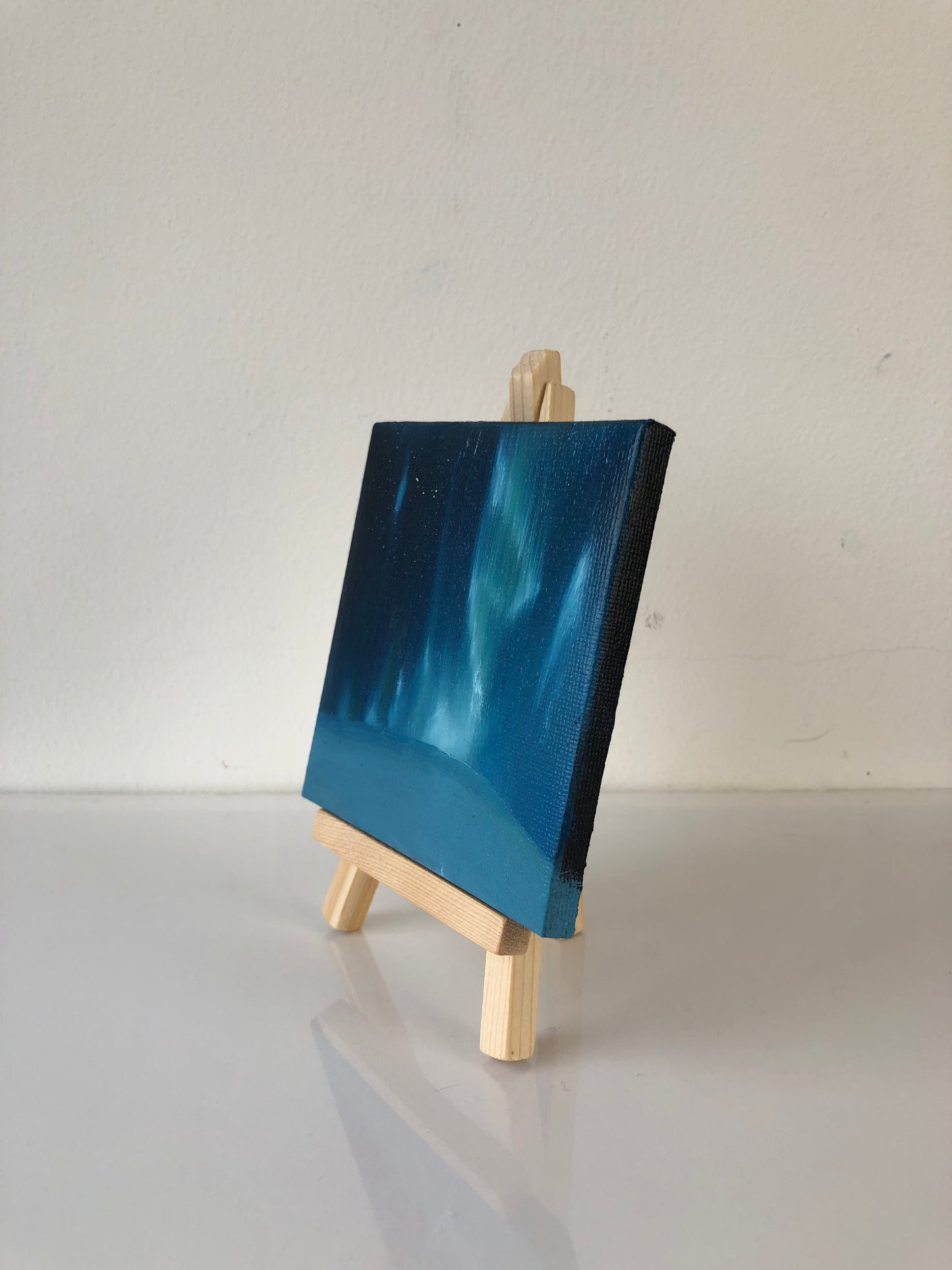 Aurora I - Mini Painting on Easel Stand