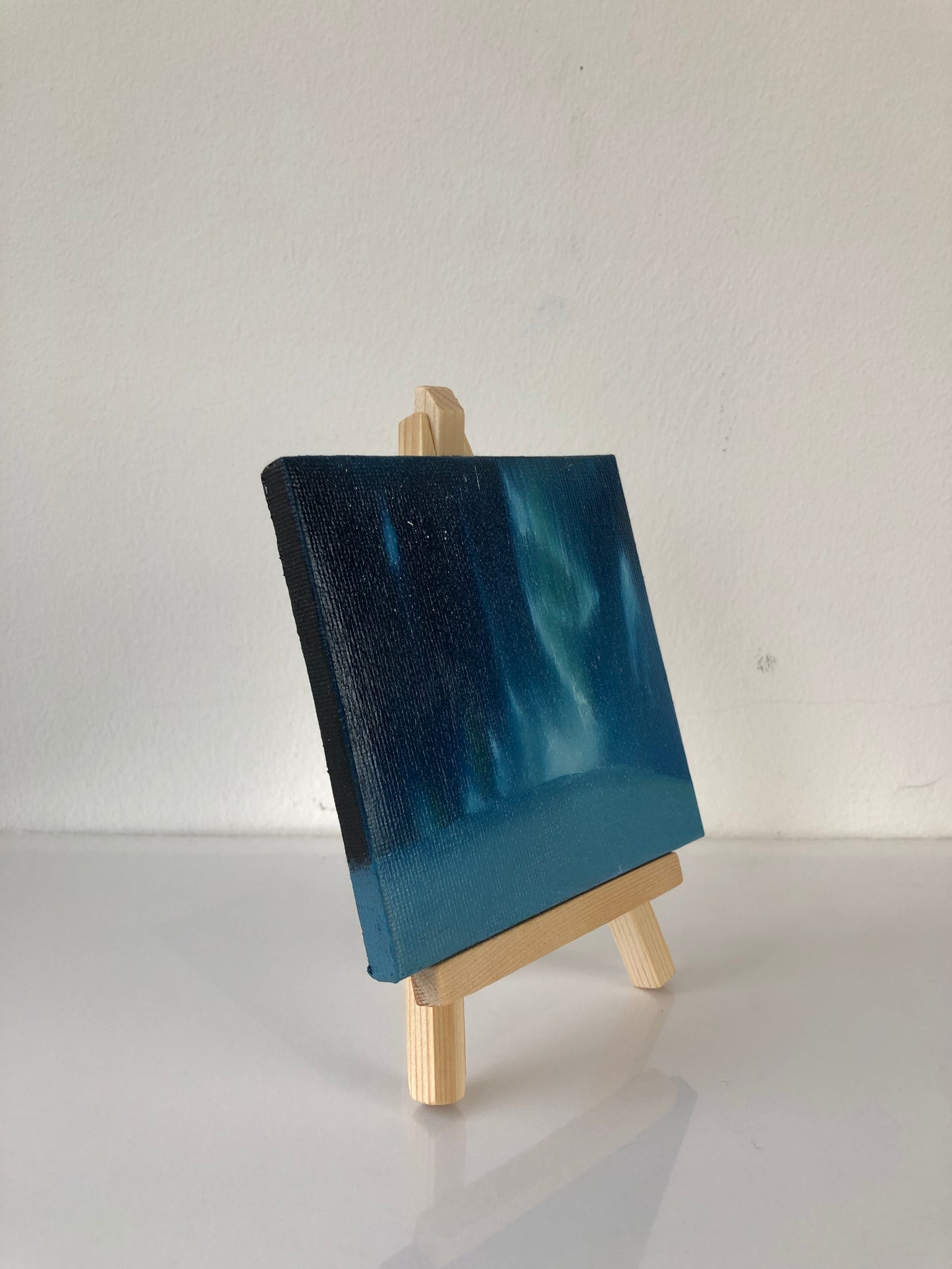 Aurora I - Mini Painting on Easel Stand