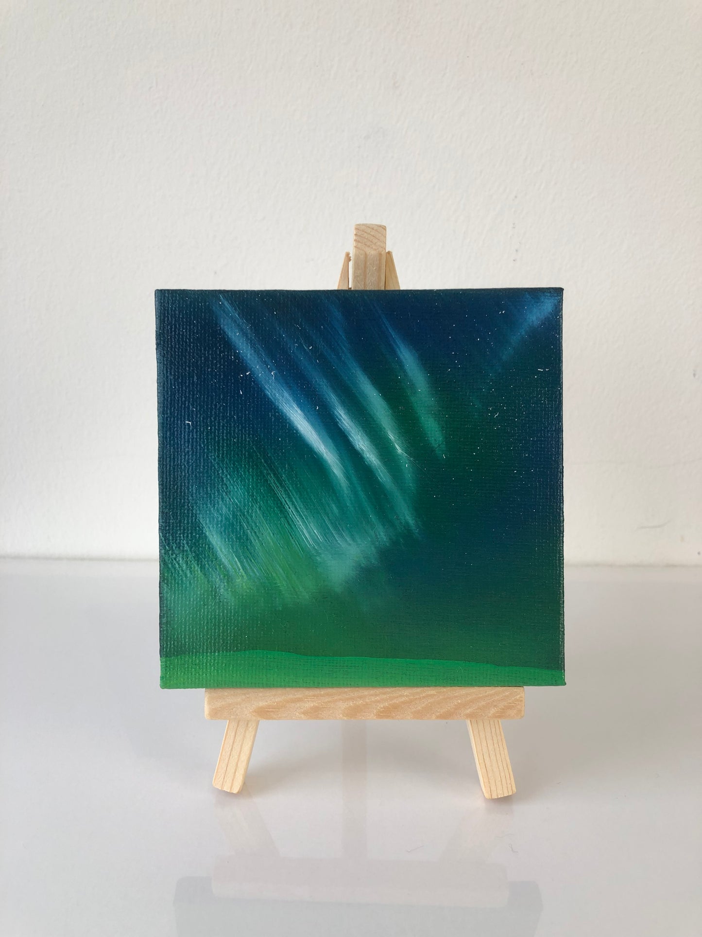 Aurora III - Mini Painting on Easel Stand