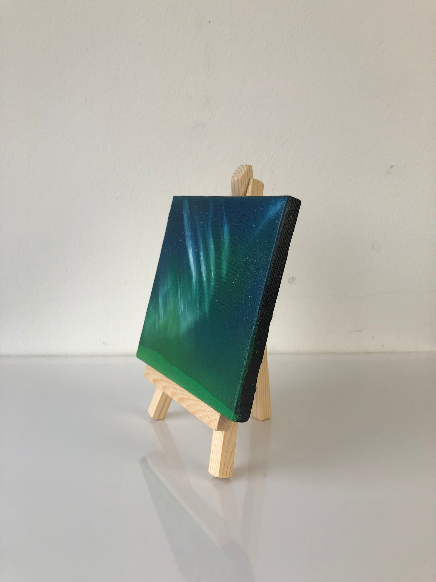 Aurora III - Mini Painting on Easel Stand