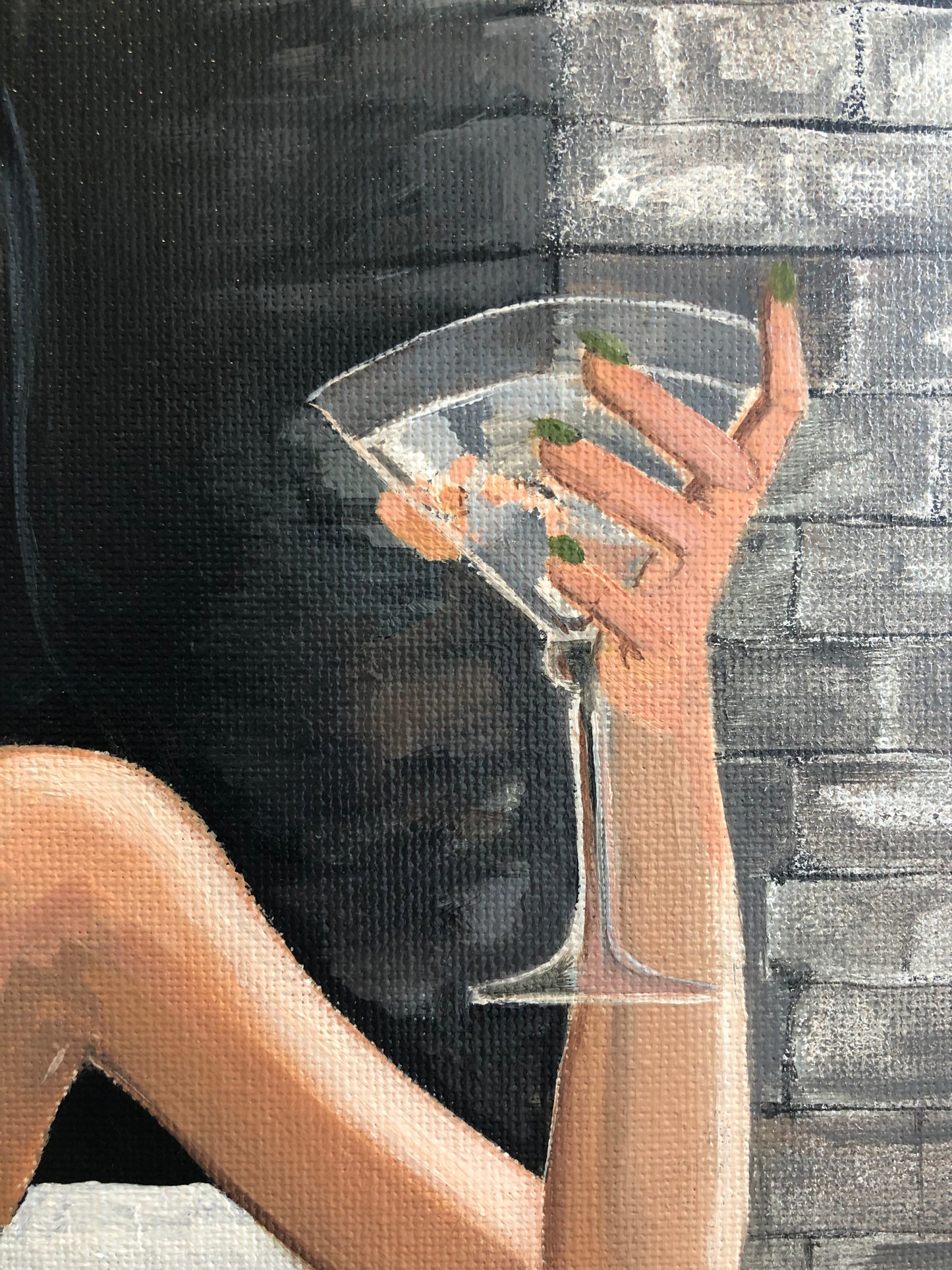 The Castle Terrace Bar - Original Oil 12 x 16"