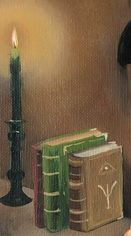 A Quiet Night In- Original Oil 12 x 24 x 1.5"