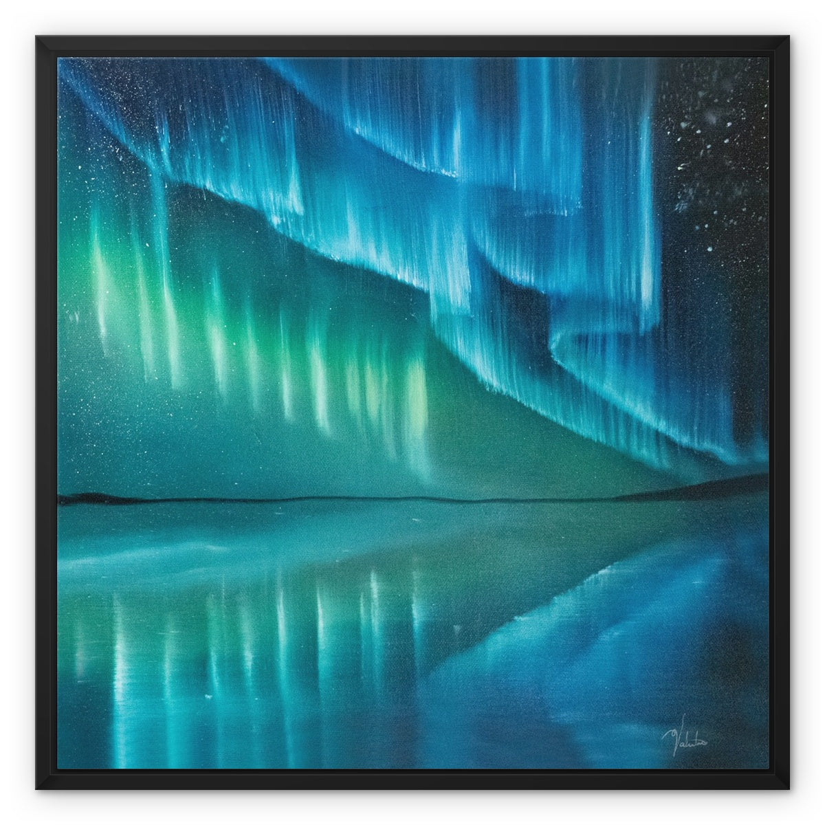 Aurora Borealis - Enchanted Open Edition Framed Canvas Prints