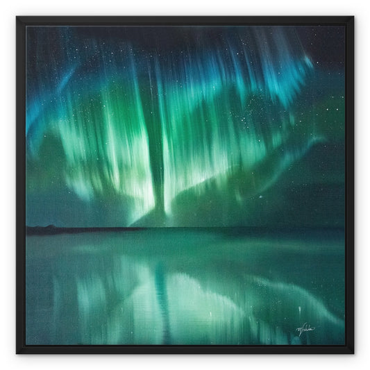 Aurora Borealis - Flight -  Open Edition Framed Canvas