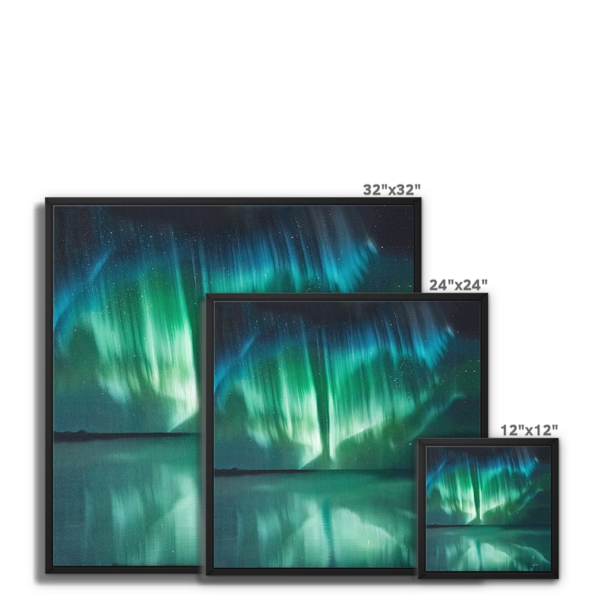 Aurora Borealis - Flight -  Open Edition Framed Canvas